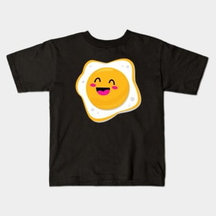 Cute Omelette Design Kids T-Shirt